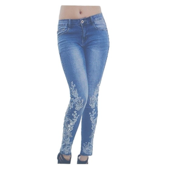 Denim - 𝅺Patchwork jeans (code-B087)